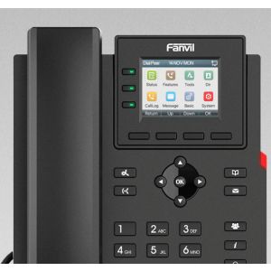 Telefon SIP Fanvil X303G, bar.disp. 2,4", 4SIP, dual Gbit, PoE X303G