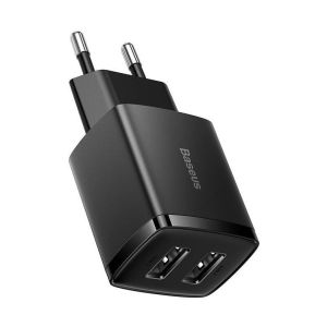 Încărcător de rețea Baseus Compact 2xUSB 10.5W negru 6932172606909