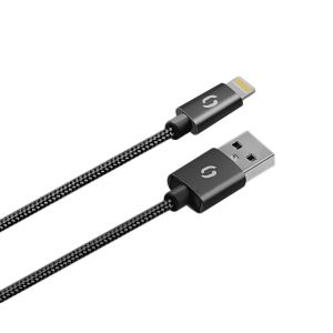 Încărcător de rețea inteligent ALIGATOR 3.4A, 2xUSB, smart IC, negru, cablu pentru iPhone/iPad 2A CHS0001