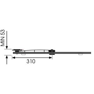 Brat LCD Vogel&#39;s W52081, 40-65", 2 articulatii, alb W52081