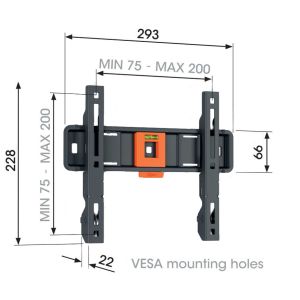 Vogel&#39;s TVM 1203, suport TV fix pentru ecrane 19-50", 30 kg TVM 1203