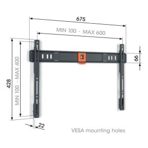 Vogel&#39;s TVM 1603, suport TV fix pentru ecrane 40-100", 75 kg TVM 1603