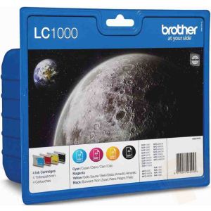 Cartuş Brother LC1000 VALBP, CMYK, pachet de patru, multipack, original