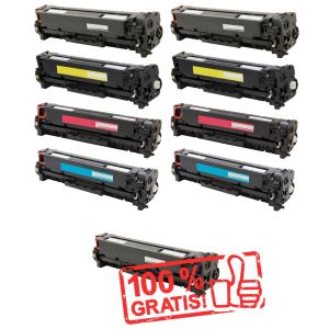 Toner 2 x Canon 718, CRG-718, CMYK + CRG-718 negru GRATUIT, multipack, alternativ