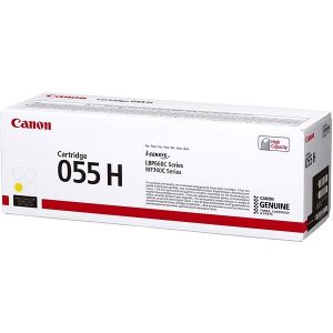 Toner Canon 055H Y, CRG-055H Y, 3017C002, galben (yellow), original