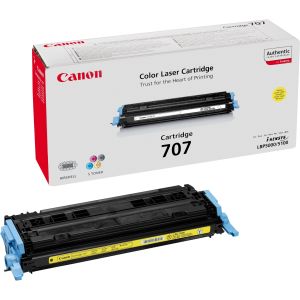 Toner Canon 707, CRG-707, galben (yellow), original