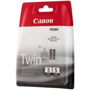 Cartuş Canon PGI-5BK, pachet de două, negru (black), original