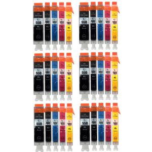 Cartuş 5 x Canon CLI-551 XL CMYK, PGI-550 XL + CLI-551 XL CMYK, PGI-550 XL GRATUIT, multipack, alternativ