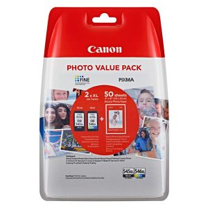 Cartuş Canon PG-545XL + CL-546XL + GP-501, 8286B011, multipack, original