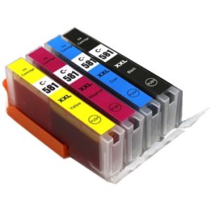 Cartuş Canon CLI-581 XXL CMYK, pachet de patru, multipack, alternativ