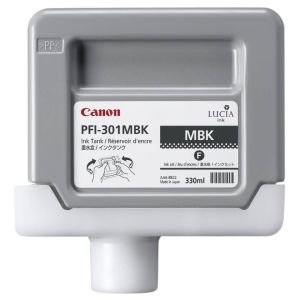 Cartuş Canon PFI-301MBK, negru mat (matte black), original