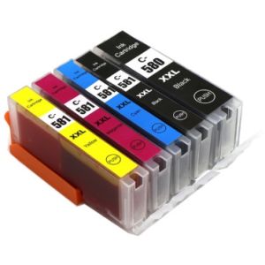 Cartuş Canon CLI-581 XXL CMYK, PGI-580 XXL, 5-pack, multipack, alternativ