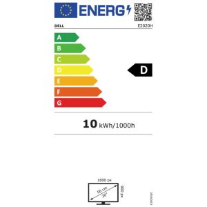 LCD de 20 inchi Dell E2020H TN 16:9 5ms/1000:1/VGA/DP/3RNBD/Negru 210-AURO