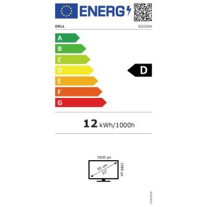 Dell / E2222H / 21,45 "/ VA / FHD / 60 Hz / 10 ms / Negru / 3RNBD 210-AZZF