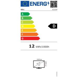 Dell/E2225H/21.45"/VA/FHD/75Hz/5ms/Negru/3RNBD 210-BNJM