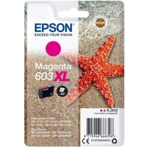 Cartuş Epson 603 XL, C13T03A34010, purpuriu (magenta), original