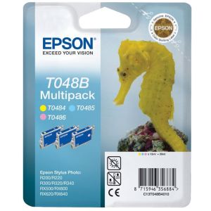 Cartuş Epson T048B, Y + LC + LM, pachet de trei, multipack, original