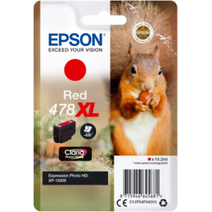 Cartuş Epson 478 XL, T04F5, C13T04F54010, roşu (red), original