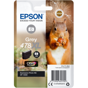 Cartuş Epson 478 XL, T04F6, C13T04F64010, gri (gray), original