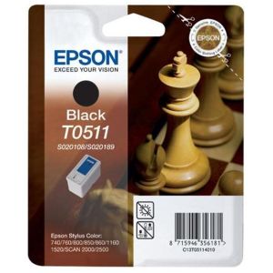 Cartuş Epson T0511, negru (black), original