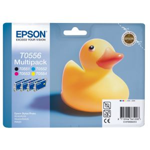 Cartuş Epson T0556, CMYK, pachet de patru, multipack, original