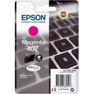 Cartuş Epson 407, T07U3, C13T07U340, purpuriu (magenta), original