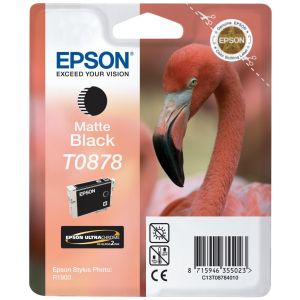 Cartuş Epson T0878, negru mat (matte black), original