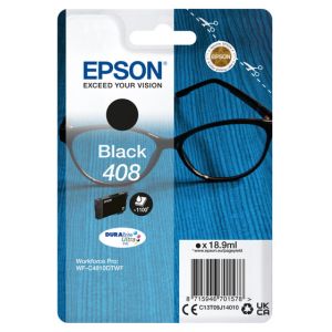 Cartuş Epson 408, C13T09J14010, T09J140, negru (black), original