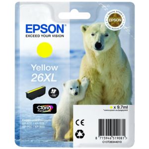 Cartuş Epson T2634 (26XL), galben (yellow), original