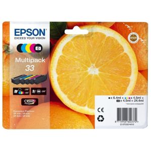 Cartuş Epson T3337 (33), CMYK + PB, pachet de cinci, multipack, original