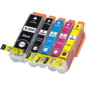 Cartuş Epson T3357 CMYK + PB, pachet de cinci, multipack, alternativ