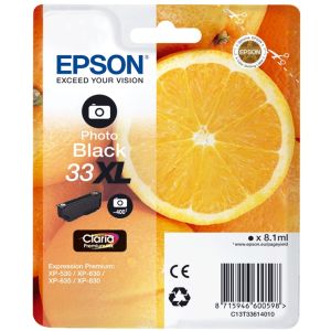 Cartuş Epson T3361 (33XL), foto neagră (photo black), original