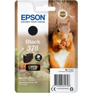 Cartuş Epson 378, T3781, C13T37814010, negru (black), original