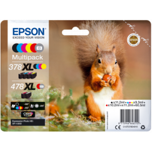 Cartuş Epson 378 XL + 478 XL, C13T379D4010, multipack, original