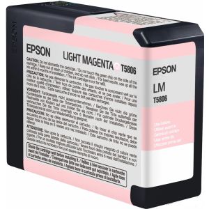 Cartuş Epson T5806, purpuriu deschis (light magenta), original