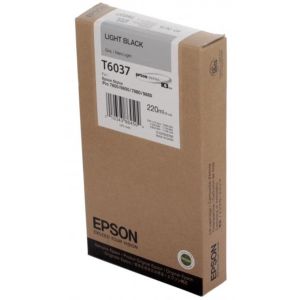 Cartuş Epson T6037, negru deschis (light black), original