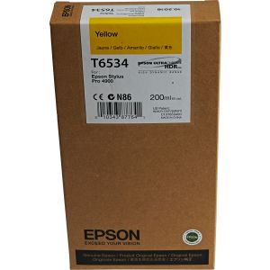 Cartuş Epson T6534, galben (yellow), original