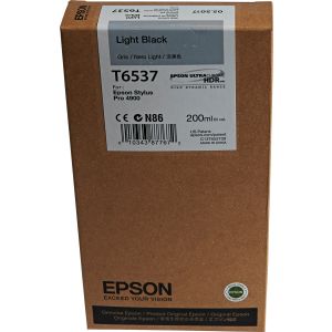 Cartuş Epson T6537, negru deschis (light black), original