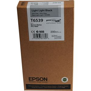 Cartuş Epson T6539, negru deschis (light black), original