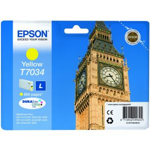 Cartuş Epson T7034, galben (yellow), original