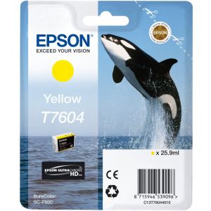 Cartuş Epson T7604, galben (yellow), original