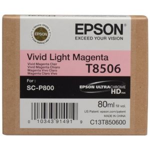 Cartuş Epson T8506, purpuriu deschis (light magenta), original