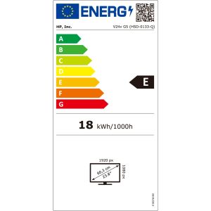 HP/V24v G5/23,8"/VA/FHD/75Hz/5ms/Negru/2R 65P62AA#ABB