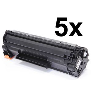 Toner 5 x HP CE285A (85A), pachet de cinci, negru (black), alternativ