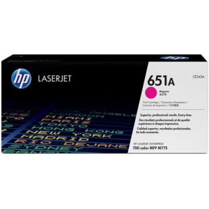 Toner HP CE343A (651A), purpuriu (magenta), original