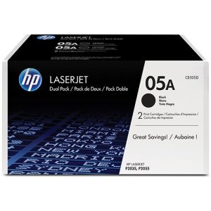 Toner HP CE505AD (05A), pachet de două, negru (black), original