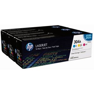 Toner HP CF372AM (304A), pachet de trei, multipack, original