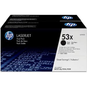 Toner HP Q7553XD (53X), pachet de două, negru (black), original