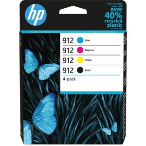 Cartuş HP 912, 6ZC74AE, CMYK, pachet de patru, multipack, original