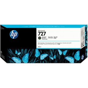 Cartuş HP 727, C1Q12A, negru mat (matte black), original